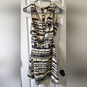 Jessica Simpson Archipelago Tribal Print Cut Out Back Dress 13/14